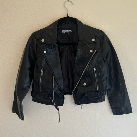 🍉 Nasty Gal Biker Jacket - Picture 1 of 5